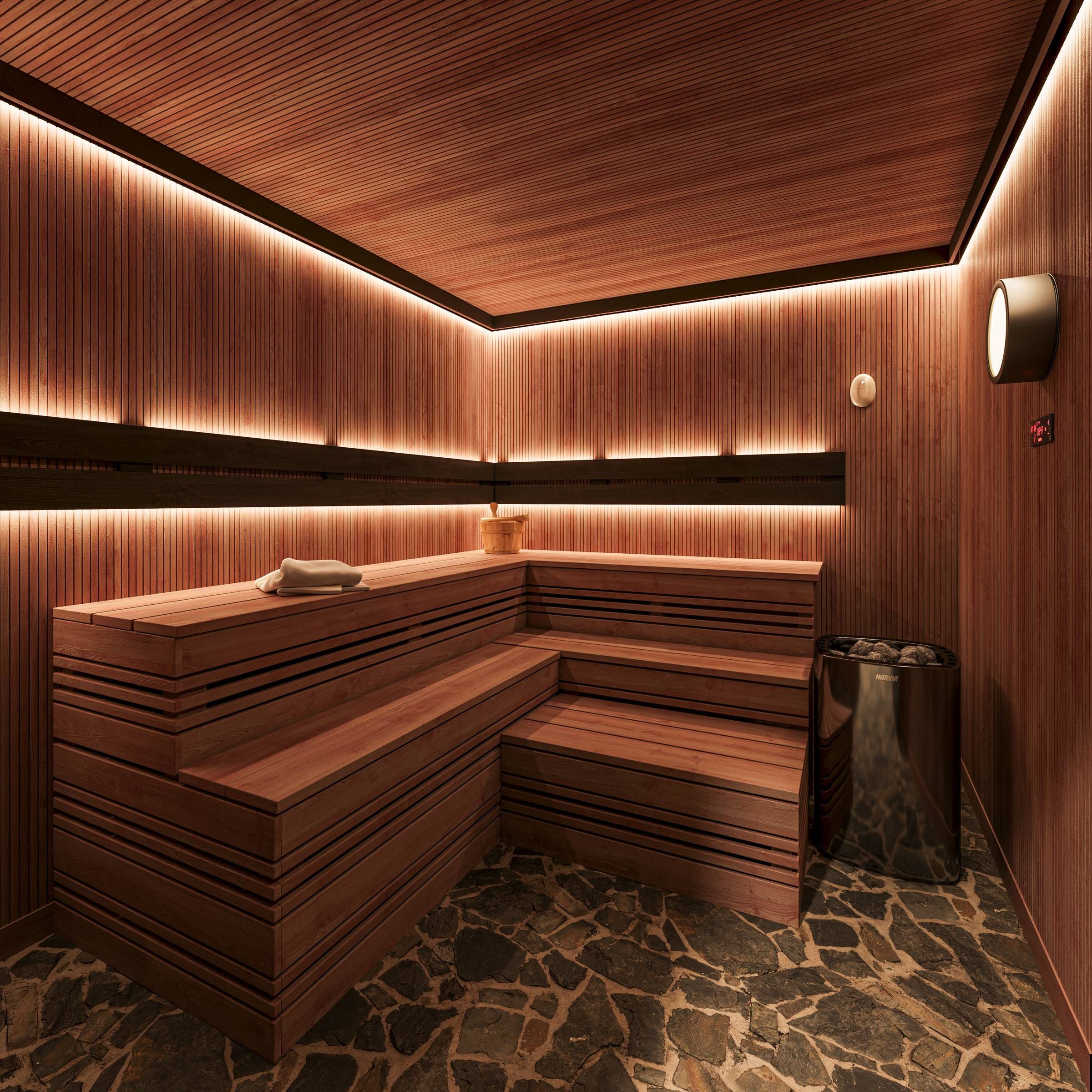 EVER Knoxville apartments sauna rendering