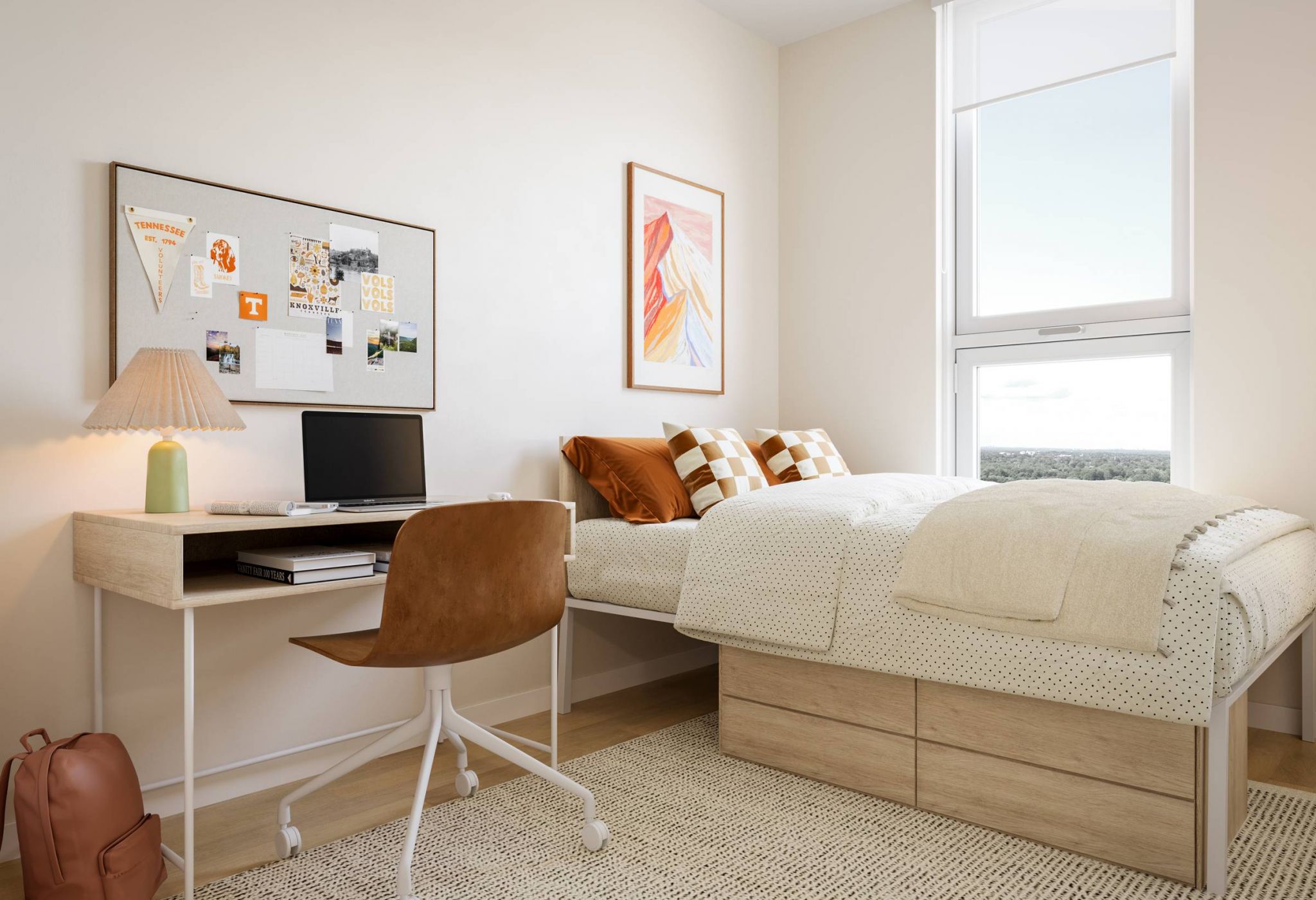 EVER Knoxville apartments spacious bedroom with large window