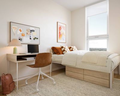 EVER Knoxville apartments spacious bedroom with large window 