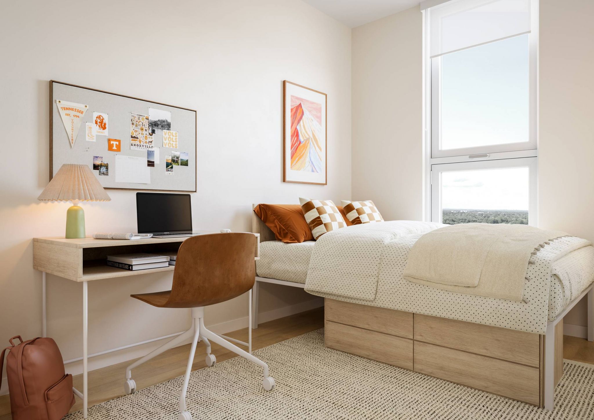 EVER Knoxville apartments spacious bedroom with large window