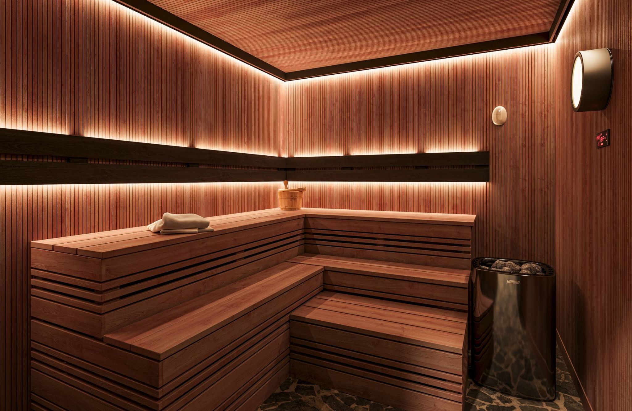EVER Knoxville apartments sauna rendering